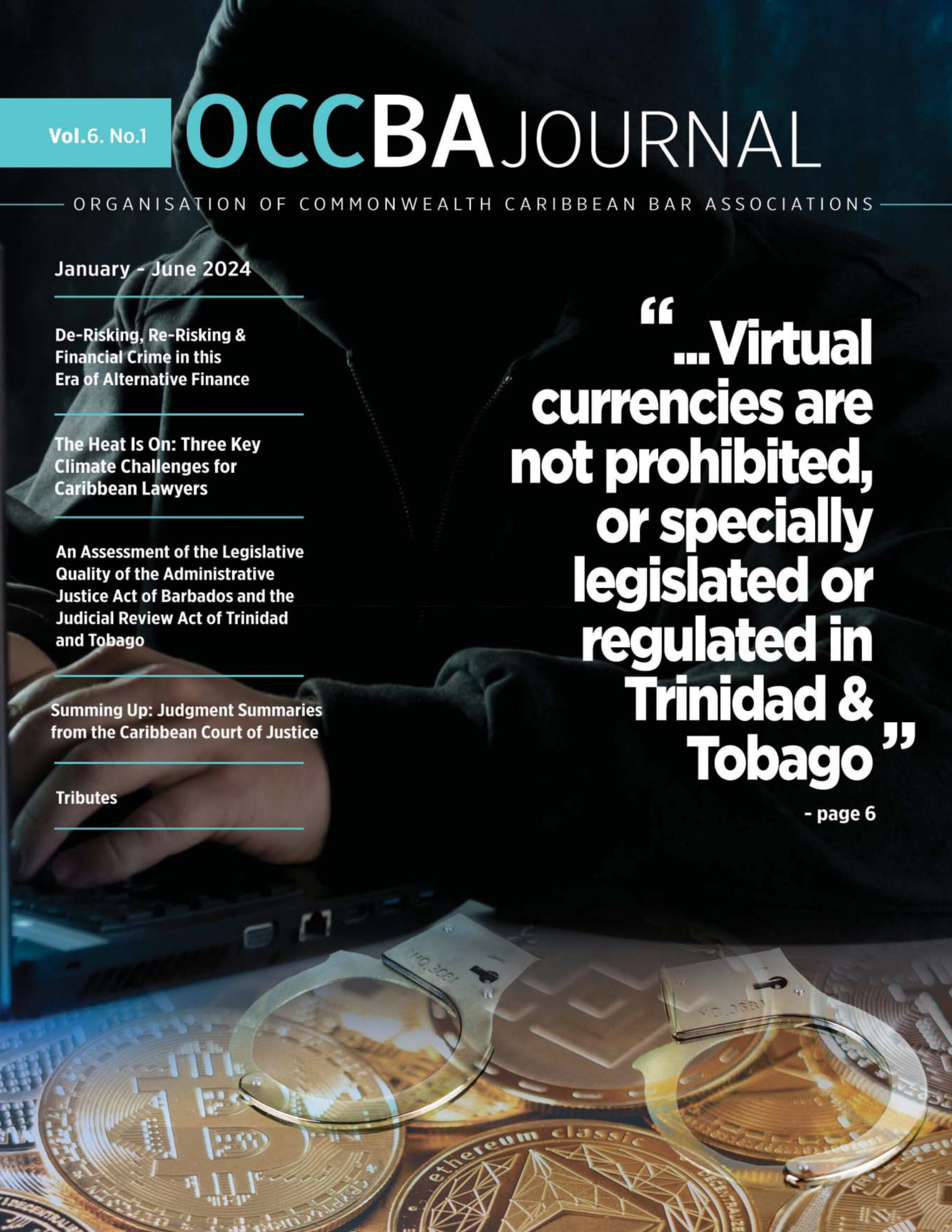 Vol. 6. No. 1 OCCBA Journal